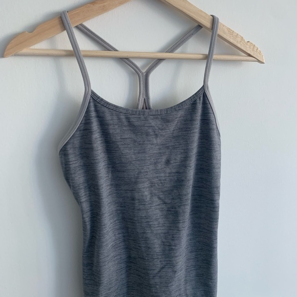 Lululemon - Power Y Tank - Static White Black - Picture 2 of 6